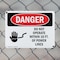 Signmission Do Not Operate Within 10 Ft. Of Power Lines Danger Sign, Plastic, 14in W x 10in L, 2PK OS-2PACK-DS-P-1014-L-1158 - alternate 6